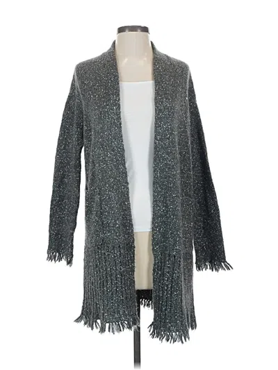 Pre-owned Velvet By Graham & Spencer Cardigan Sweater In Gray