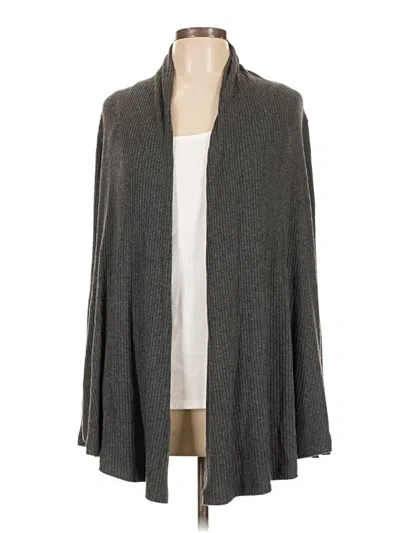 Pre-owned Velvet By Graham & Spencer Cardigan Sweater In Gray