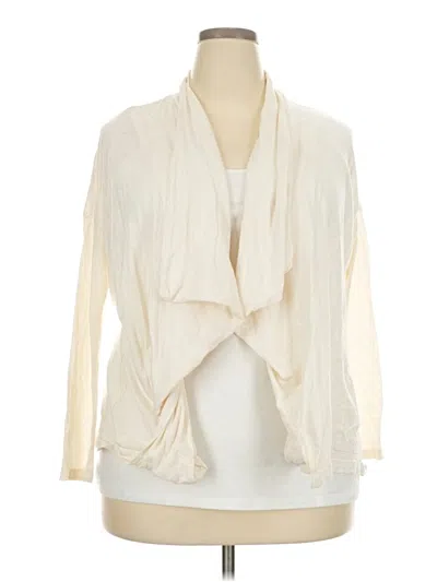 Pre-owned Velvet By Graham & Spencer Cardigan Sweater In Ivory