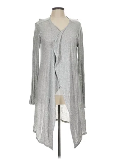 Pre-owned Velvet By Graham & Spencer Cardigan Sweater In Silver