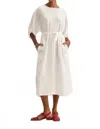 Velvet By Graham & Spencer Womens Ribbed Knit Calf Midi Dress In White