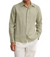 Velvet By Graham & Spencer Caruso Long Sleeve Button Shirt In Celery In Multi