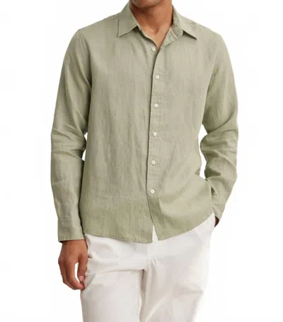 Velvet By Graham & Spencer Caruso Long Sleeve Button Shirt In Celery In Multi