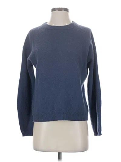 Pre-owned Velvet By Graham & Spencer Cashmere Pullover Sweater In Blue