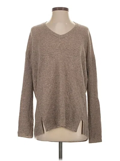 Pre-owned Velvet By Graham & Spencer Cashmere Pullover Sweater In Brown