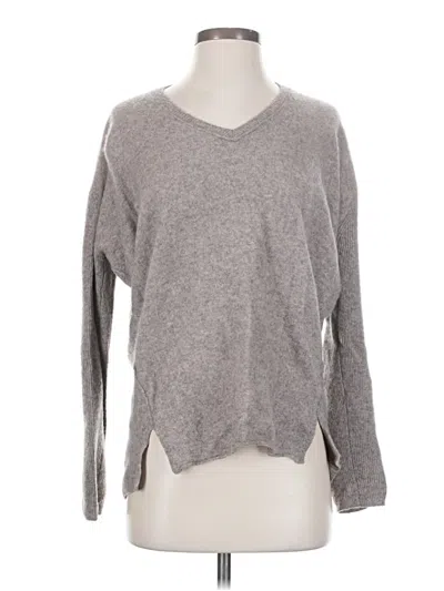 Pre-owned Velvet By Graham & Spencer Cashmere Pullover Sweater In Gray
