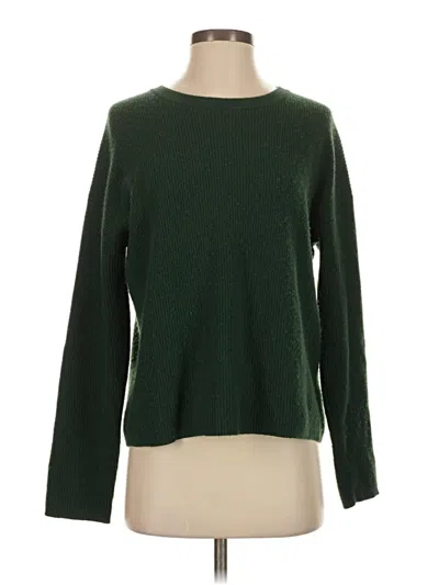 Pre-owned Velvet By Graham & Spencer Cashmere Pullover Sweater In Green
