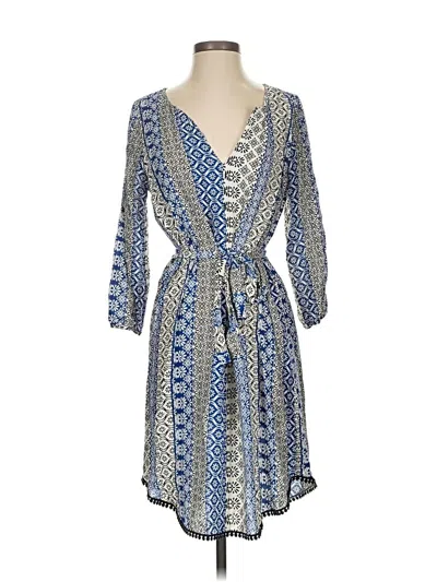 Pre-owned Velvet By Graham & Spencer Casual Dress In Blue