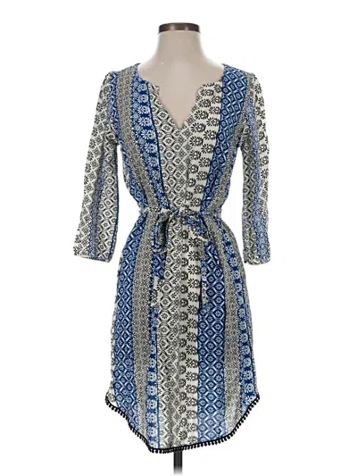 Pre-owned Velvet By Graham & Spencer Casual Dress In Blue