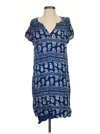 Pre-owned Velvet By Graham & Spencer Casual Dress In Blue