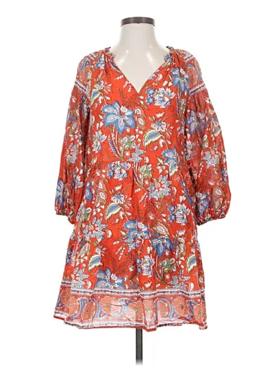 Pre-owned Velvet By Graham & Spencer Casual Dress In Orange