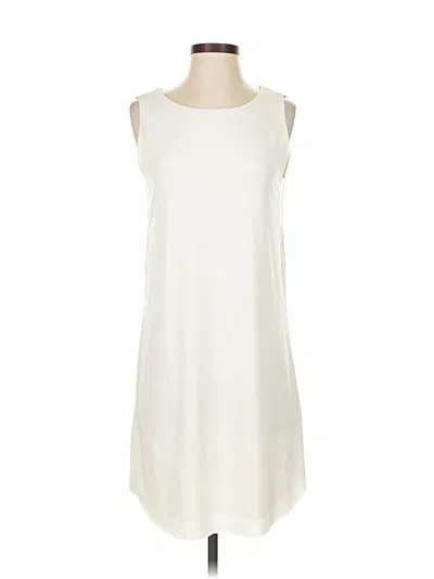 Pre-owned Velvet By Graham & Spencer Casual Dress In White