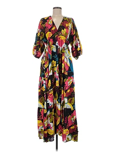 Pre-owned Velvet By Graham & Spencer Casual Dress In Yellow