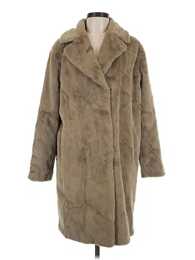 Pre-owned Velvet By Graham & Spencer Coat In Tan