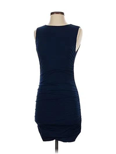 Pre-owned Velvet By Graham & Spencer Cocktail Dress In Blue