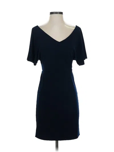Pre-owned Velvet By Graham & Spencer Cocktail Dress In Blue