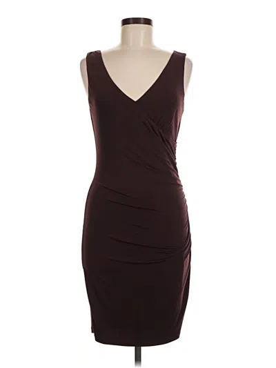 Pre-owned Velvet By Graham & Spencer Cocktail Dress In Brown