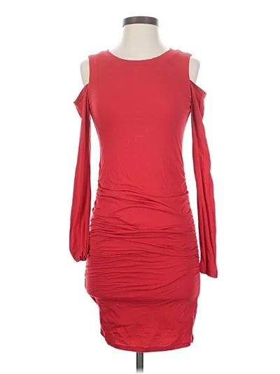 Pre-owned Velvet By Graham & Spencer Cocktail Dress In Red