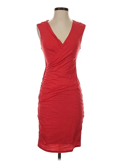 Pre-owned Velvet By Graham & Spencer Cocktail Dress In Red