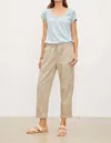 Velvet By Graham & Spencer Drawstring Pant In Sand