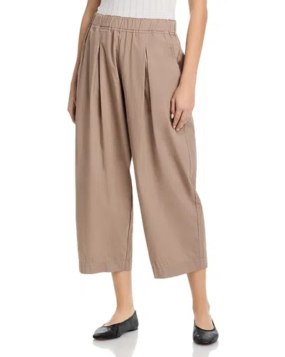 Velvet By Graham & Spencer Easton Elasticized Waist Pants In Neutral