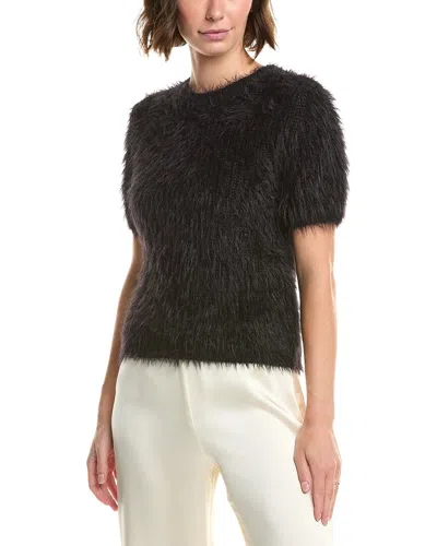 Velvet By Graham & Spencer Eila Shaggy Sweater In Black