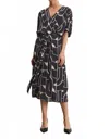 Velvet By Graham & Spencer Elise Midi Dress In Multicolor