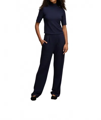 Velvet By Graham & Spencer Eliya Pull On Pants In Navy In Blue
