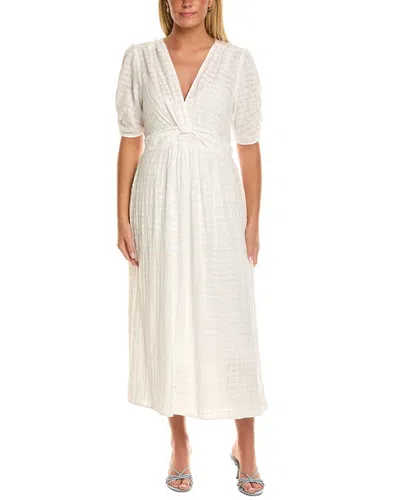 Velvet By Graham & Spencer Eloise Short Sleeve Midi Dress In Multi