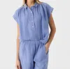 Velvet By Graham & Spencer Elowen Sleeveless Blouse In Ceramic In Blue