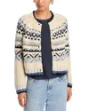 Velvet By Graham & Spencer Fair Isle Cardigan In Multi