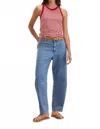 Velvet By Graham & Spencer Farah Denim Barrel Pant In Indigo