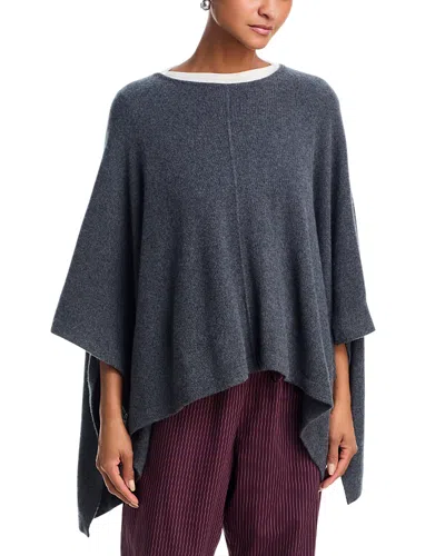 Velvet By Graham & Spencer Gia Cape Sweater In Gray