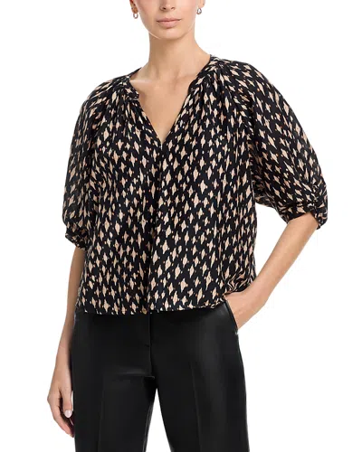 Velvet By Graham & Spencer Harmony V-neck Top In Black