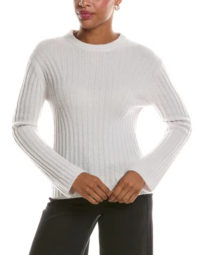Velvet By Graham & Spencer Imana Cozy Wool-blend Sweater In White