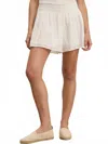 Velvet By Graham & Spencer Iris Eyelet Short In White In White
