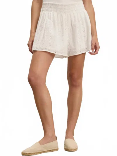 Velvet By Graham & Spencer Iris Eyelet Short In White