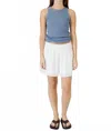 Velvet By Graham & Spencer Iris High-rise Shorts In White In White