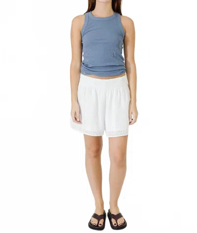 Velvet By Graham & Spencer Iris High-rise Shorts In White