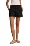 Velvet By Graham & Spencer Amber Linen Short In Black In Multi
