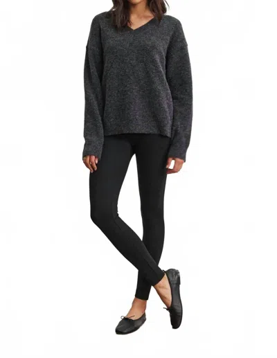 Velvet By Graham & Spencer Jillette Ponte Leggings In Black In Multi