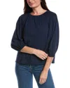 Velvet By Graham & Spencer Julie Top In Blue