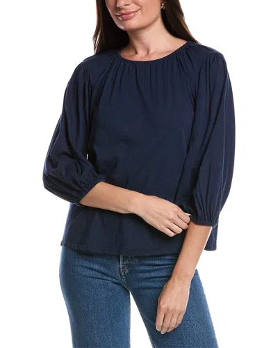 Velvet By Graham & Spencer Julie Top In Blue