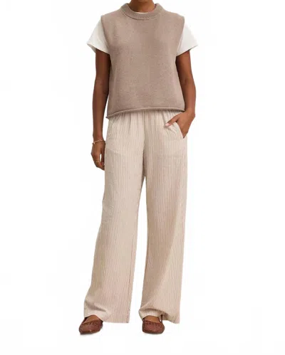 Velvet By Graham & Spencer Kelly Pants In Oatmeal In White