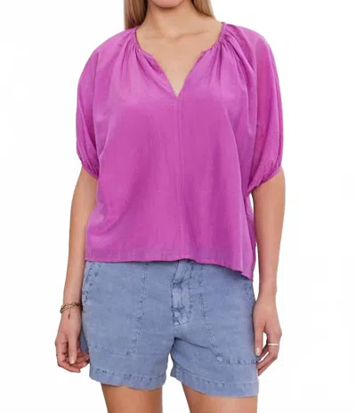 Velvet By Graham & Spencer Kristen Top In Orchid In Pink