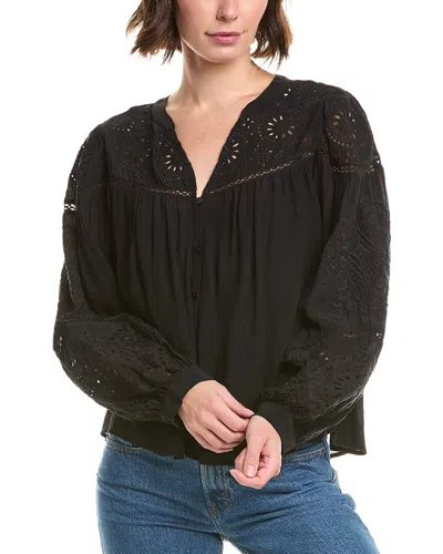 Velvet By Graham & Spencer Libby Top In Black