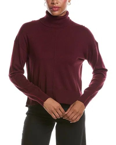Velvet By Graham & Spencer Libra Lux Cashmere-blend Sweater In Red