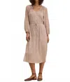 Velvet By Graham & Spencer Lima Dress In Blush In Gold