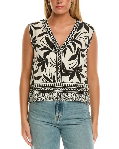 Velvet By Graham & Spencer Lindsay Sleeveless Woven Top In Multi