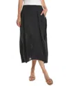 Velvet By Graham & Spencer Linen Midi Skirt In Animal Print